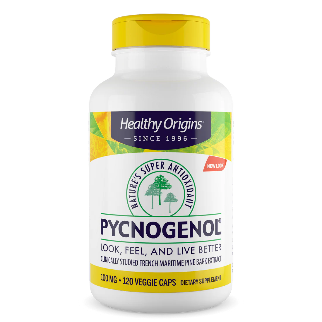 Healthy Origins Pycnogenol 100mg | French Pine Bark Extract |120 Veggie Caps
