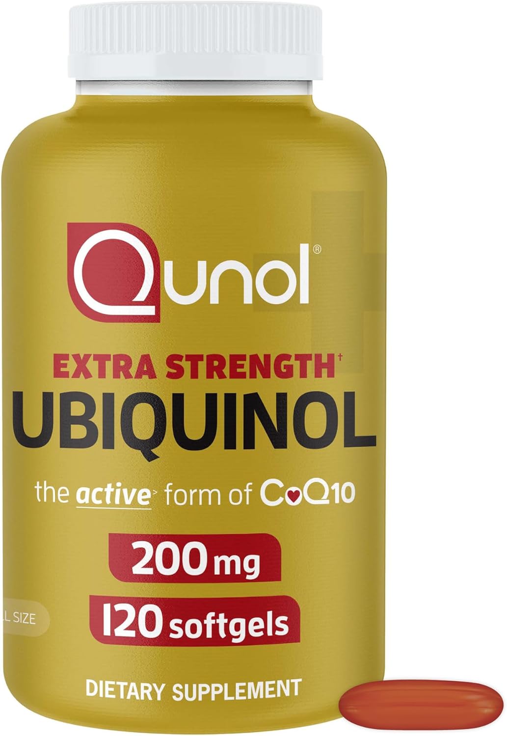 Qunol Ubiquinol Qunol Ubiquinol 200mg | Active CoQ10 | 120 Softgels