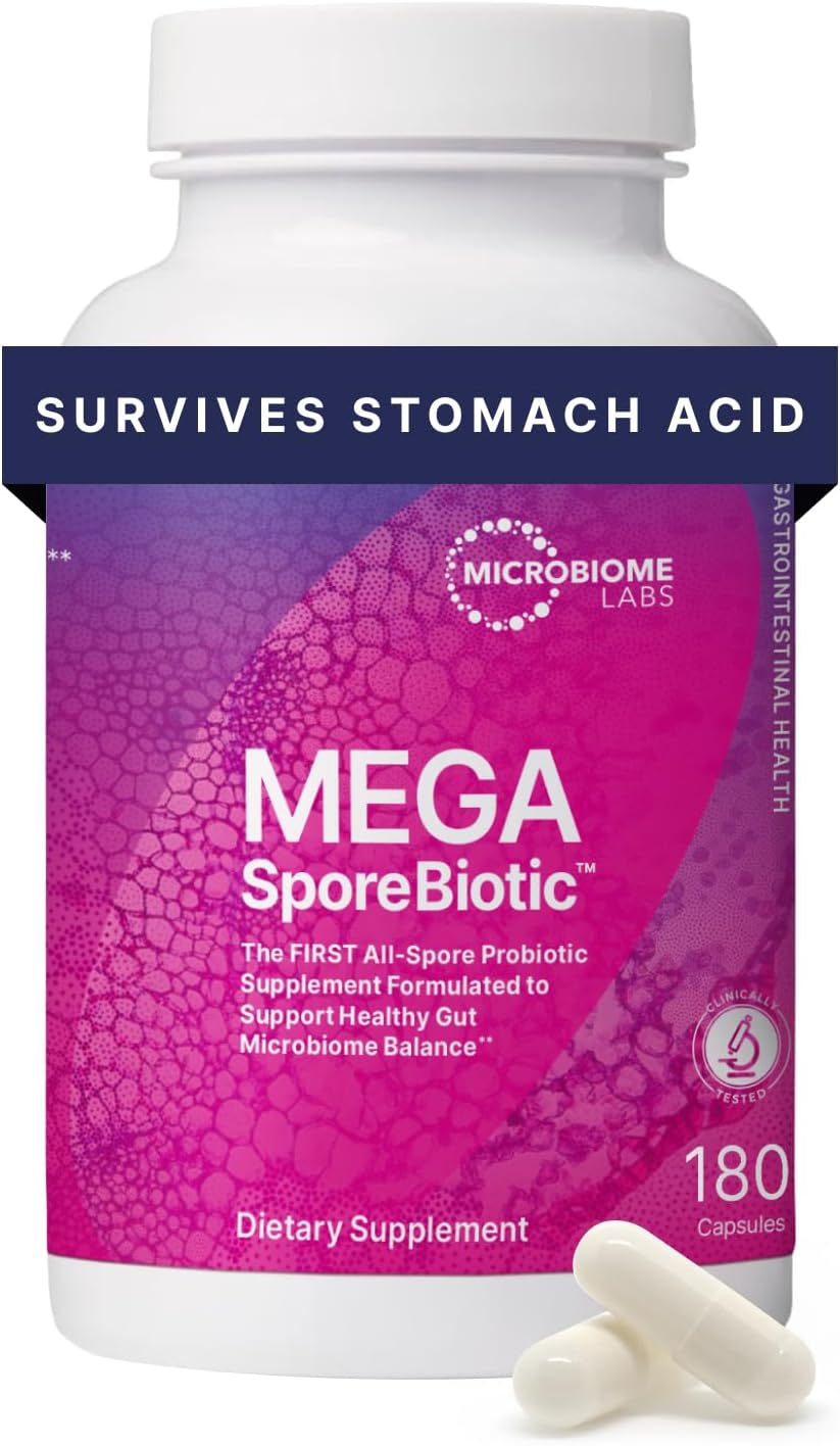 Microbiome Labs MegaSporeBiotic Probiotic 180 Capsules