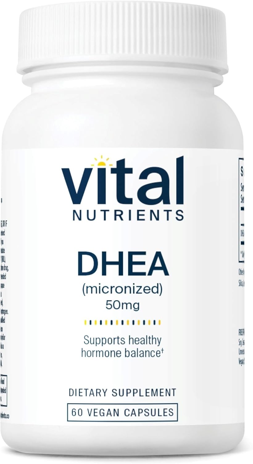 Vital Nutrients Micronized DHEA 50mg | 60 Vegetarian Capsules