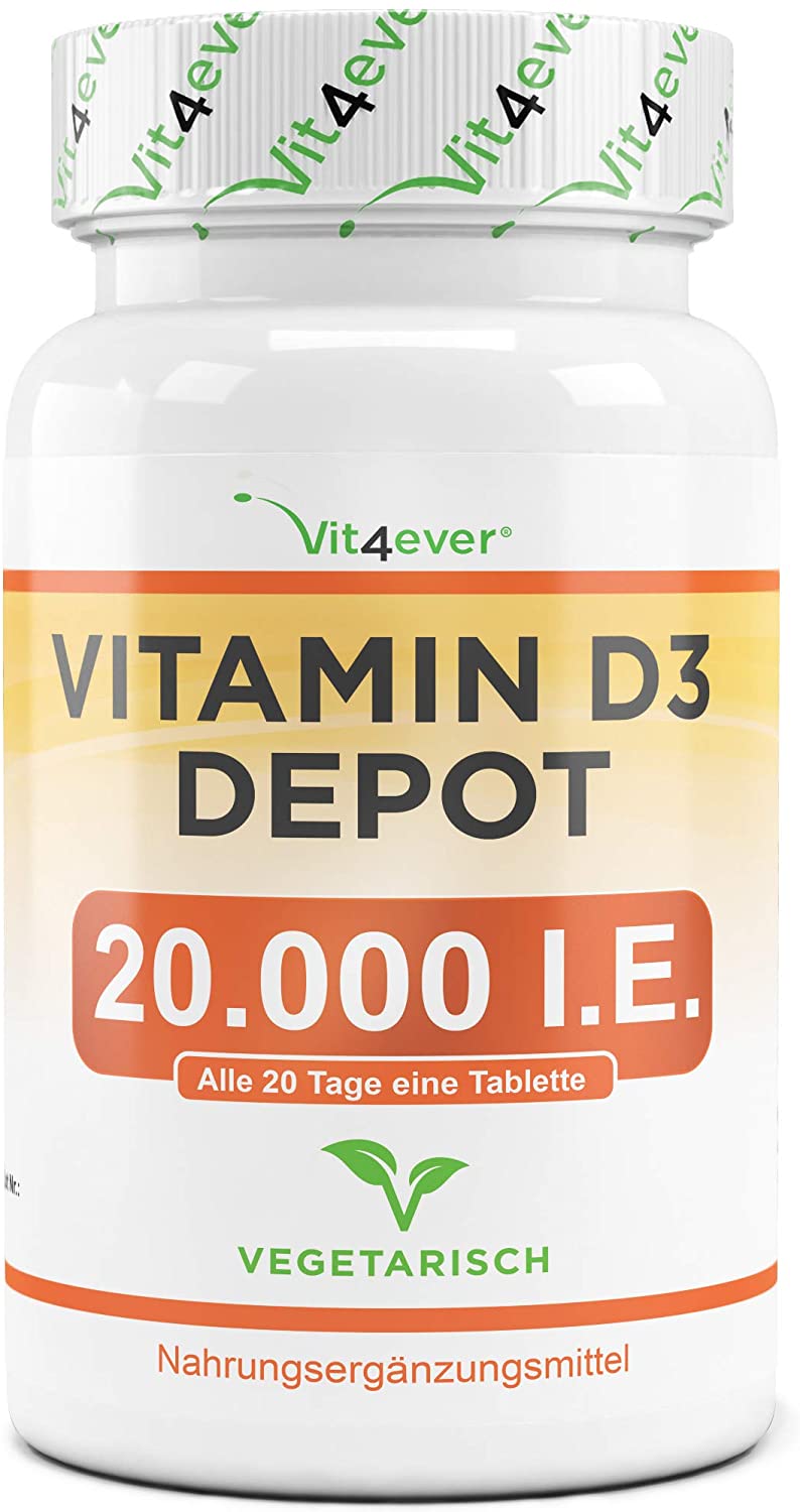 Vit4ever Vitamin D3 20000 IU Depot – 240 Tablets