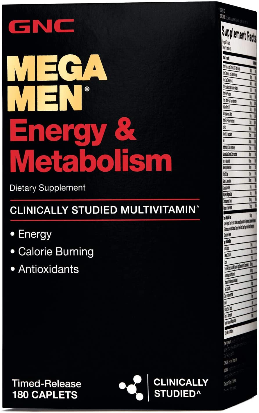 GNC Mega Men Energy &amp; Metabolism Multivitamin | 180 Count