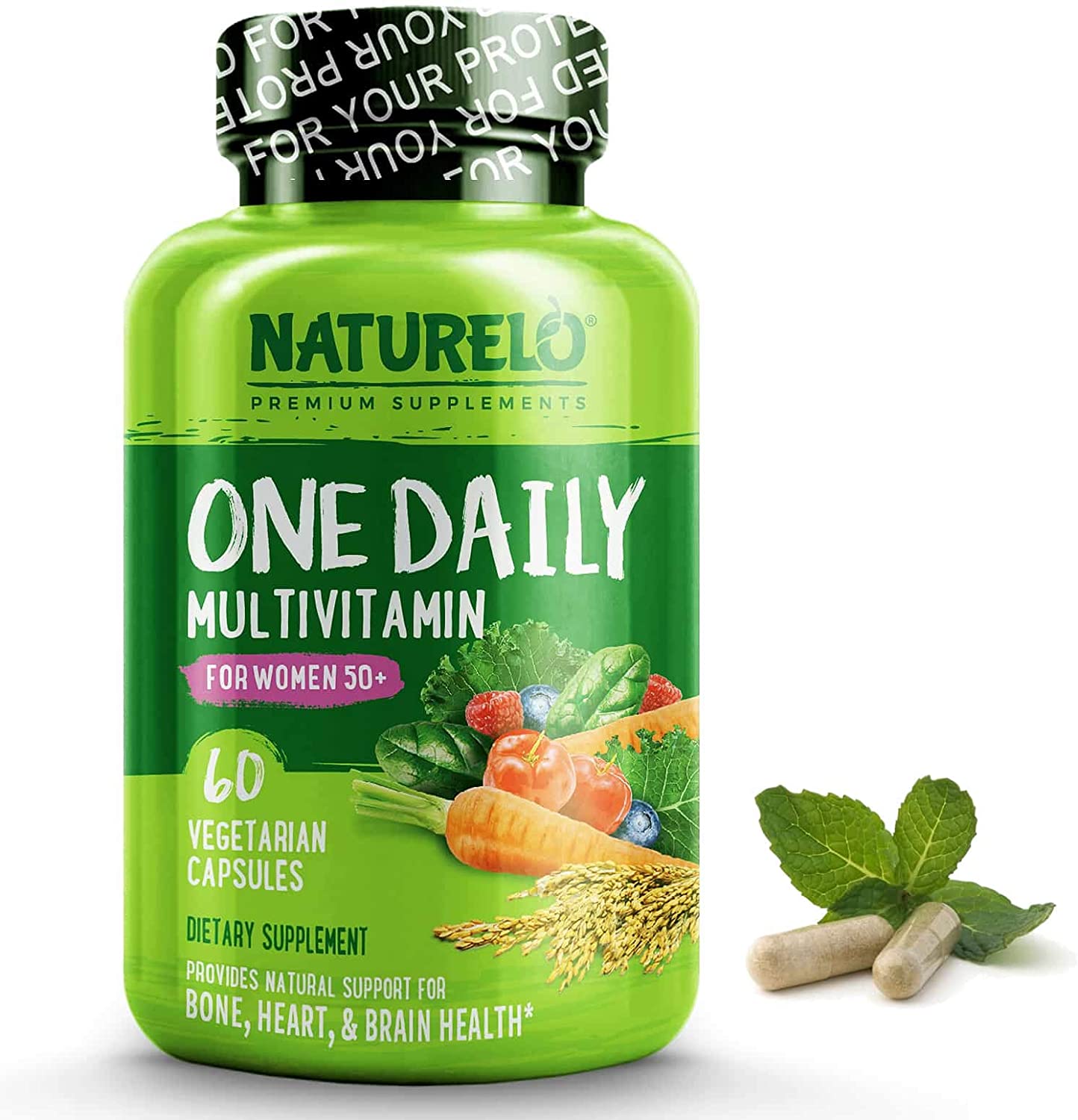NATURELO Multivitamin for Women 50+ | 60 capsules