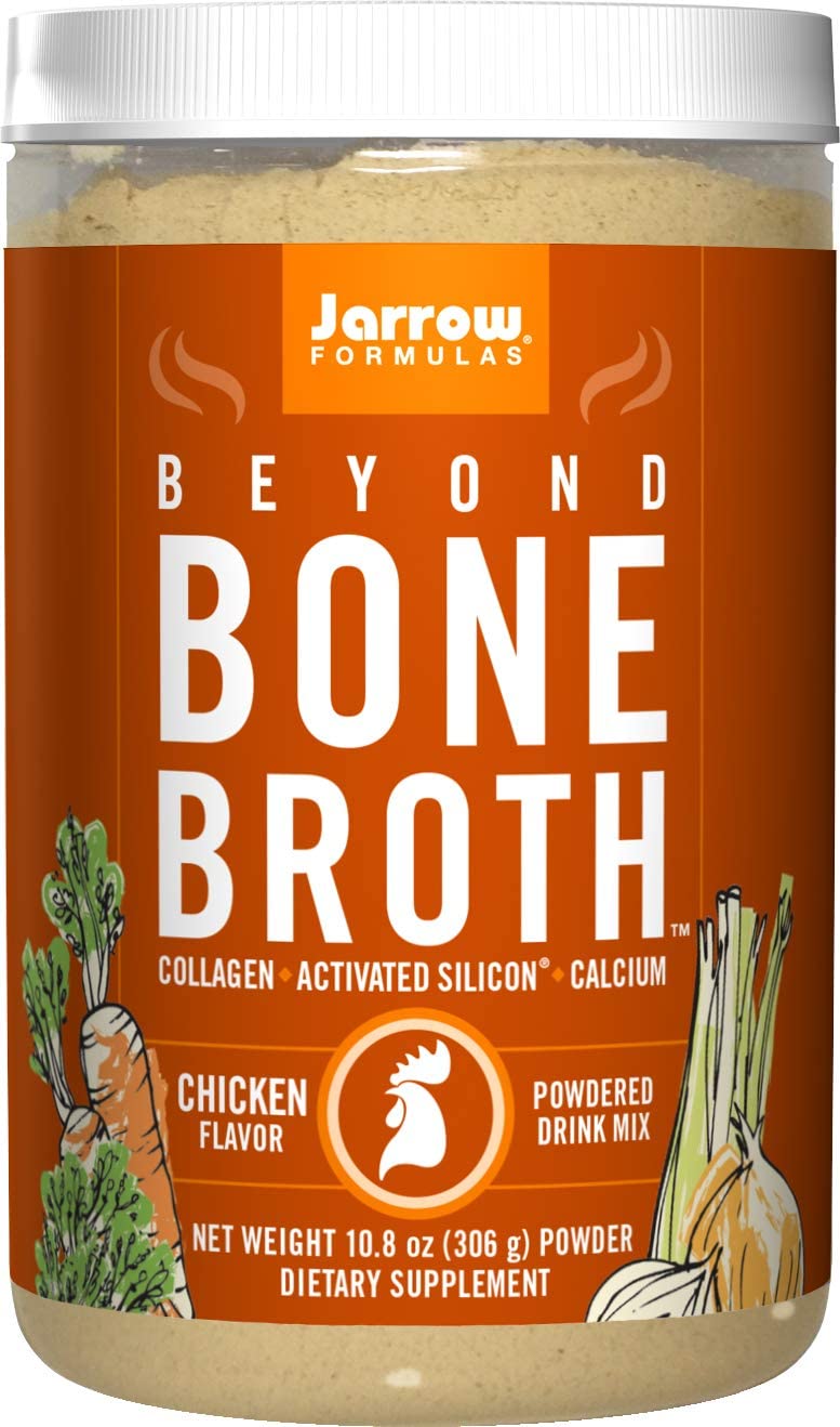 Jarrow Formulas Beyond Bone Broth, Chicken Flavor, 306g مسحوق مرق عظم الدجاج، بطعم الدجاج ، الغنى بالكالسيوم والكولاجين والسيليكون ، 306 جرام