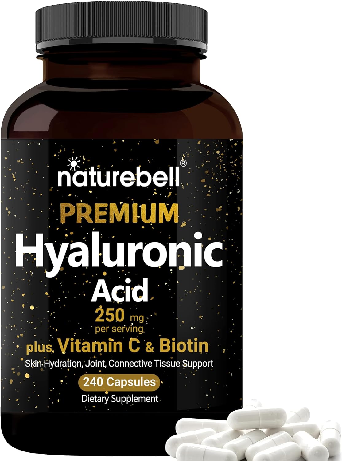 NatureBell Hyaluronic Acid with Vitamin C , 240 Capsules