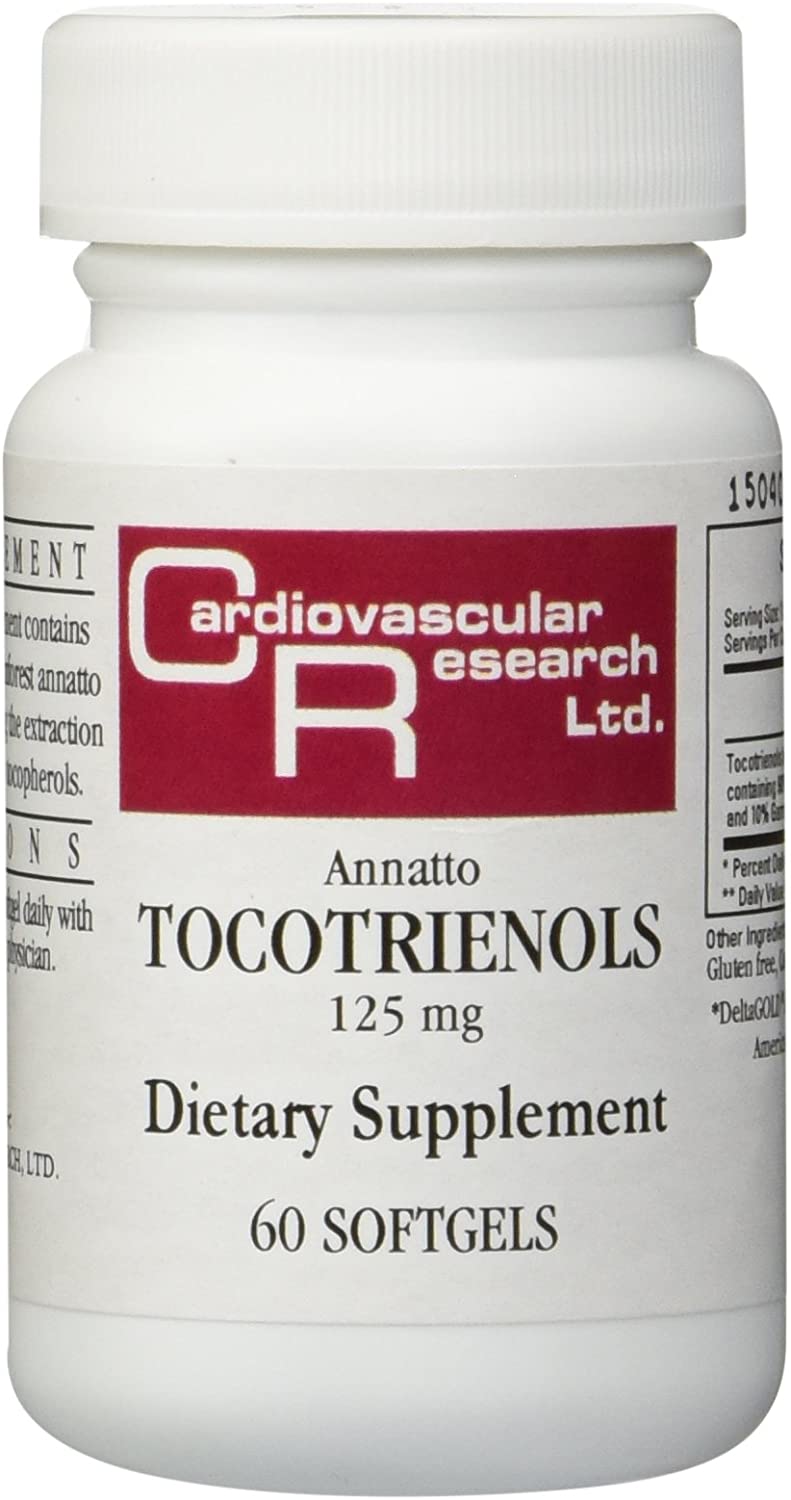 Ecological Formulas - Annatto Tocotrienols 125 mg 60 gels [Health and Beauty] أناتو توكوترينولس 125 مجم ، لتحسين الصحة العامة ولجمال البشرة ، 60 سوفت جيل