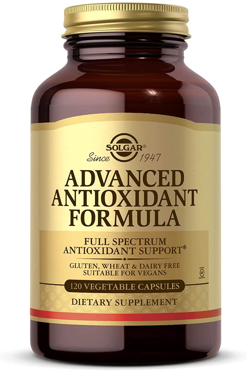 Solgar Advanced Antioxidant Formula, Contains Zinc, Vitamin C, E & A -120 Capsules <br/> سولجار تركيبة متطورة غنية بمضادات الأكسدة تحتوى على الزنك وفيتامين ج وفيتامين أ و ه‍ لتحسين صحة الجهاز المناعى ، 120 كبسولة نباتية