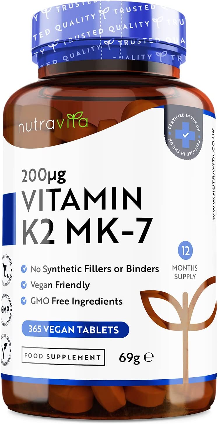 Vitamin K2 MK-7 200mcg | 365 Tablets