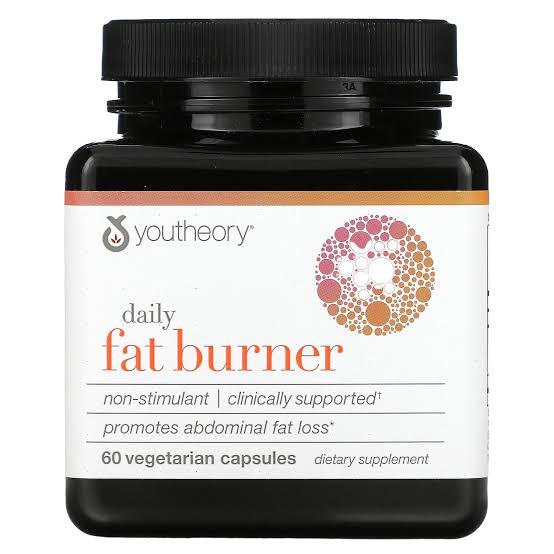 Youtheory Daily Fat Burner Vegetarian Capsules, Healthy Weight Management, 60 ct يوث ثيرى حارق الدهون بطريقة صحية وفاعلية عالية 60 كبسولة