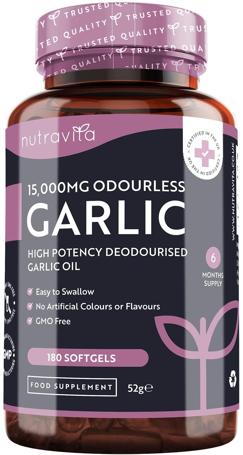 Nutravita, Odourless Garlic 15000mg,180 Capsules