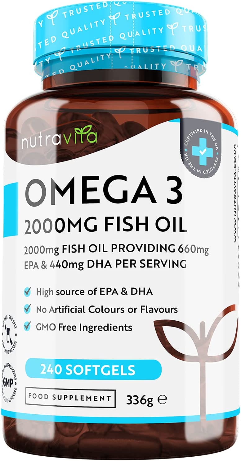 Nutravita, Omega 3 2000mg, 240 Softgels