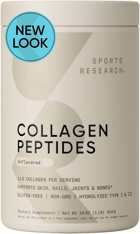 Collagen Peptides | Hydrolyzed Type 1 &amp; 3 Collagen Powder Protein